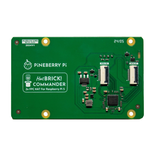 PINEBERRY HATBRICK! COMMANDER (2 puertos) PARA RASPBERRY PI 5