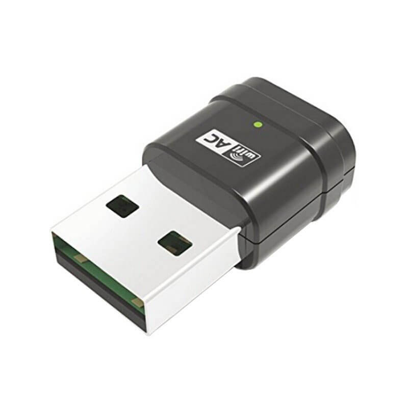 MINI ANTENA WIFI USB NANO 802.11AC 600MBPS 2.4GHZ/5GHZ 2DBI MT7610U