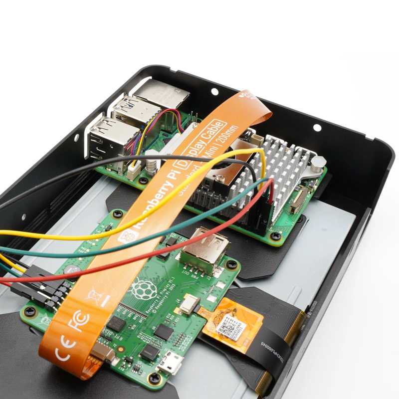 KKSB CAJA PARA RASPBERRY PI 5 Y PANTALLA TACTIL OFICIAL 7