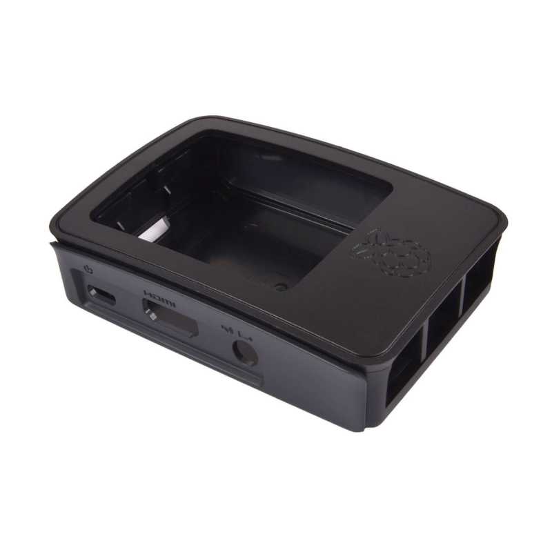 CAJA OFICIAL NEGRO/GRIS PARA RASPBERRY PI 3