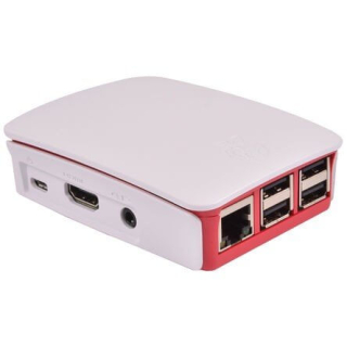 CAJA OFICIAL FRAMBUESA/BLANCO PARA RASPBERRY PI 3