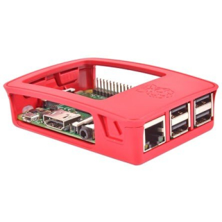 CAJA OFICIAL FRAMBUESA/BLANCO PARA RASPBERRY PI 3