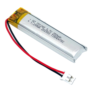 BATERIA LITIO LIPO 701248 3,7V 350mAh (1,295Wh) - JST PH2.0