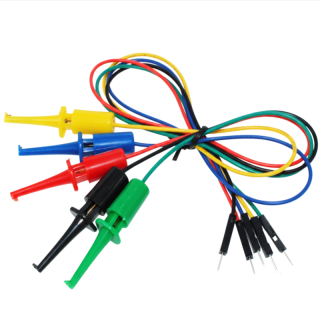 CABLE TEST HOOK DUPONT A PINZA CLIP – 5 COLORES – 30CM
