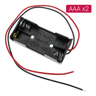PORTAPILAS PARA 2 PILAS AAA / LR03 – 3V