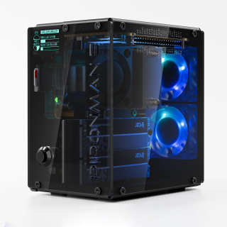 SUNFOUNDER PIRONMAN 5-MAX – DUAL M.2 PCIe, RGB LED, 0,96" OLED, VENTILADORES RGB