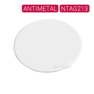 ETIQUETA NFC ANTIMETAL NTAG213 REDONDA – 25mm (PACK x2)