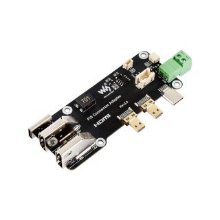 ADAPTADOR MICRO HDMI A HDMI DOBLE CON ALIMENTACION DUAL PARA RASPBERRY PI 5 Y 4B