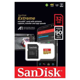 SANDISK EXTREME MICROSDHC 32GB U3 A1 V30 100MB/S