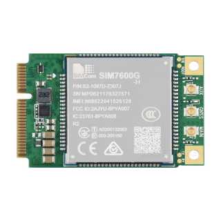 MÓDULO 4G LTE CAT-4 GLOBAL SIMCOM SIM7600G-H-PCIE CON GNSS MINI-PCIE