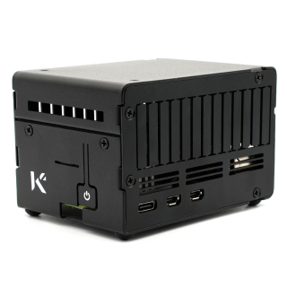 KKSB CAJA ALUMINIO RASPBERRY PI 5 - GRAN ESPACIO INTERIOR Y ABERTURAS