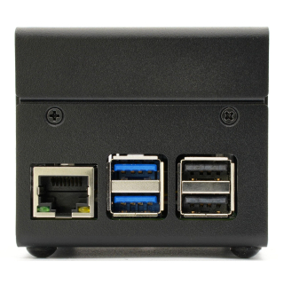 KKSB CAJA ALUMINIO RASPBERRY PI 5 - GRAN ESPACIO INTERIOR Y ABERTURAS
