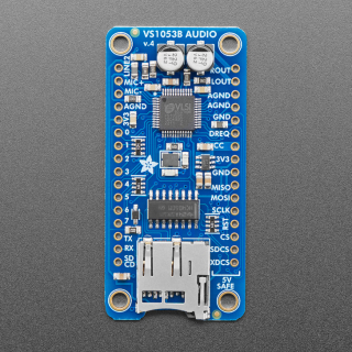 ADAFRUIT VS1053 BREAKOUT MP3/WAV/MIDI/OGG + MICROSD V4