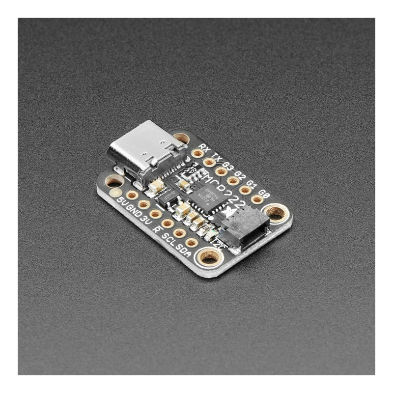 ADAPTADOR USB A I2C / GPIO / ADC CON CHIP MCP2221A Y CONECTOR STEMMA QT