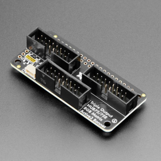 ADAFRUIT BONNET TRIPLE MATRIZ LED HUB75 PARA RASPBERRY PI