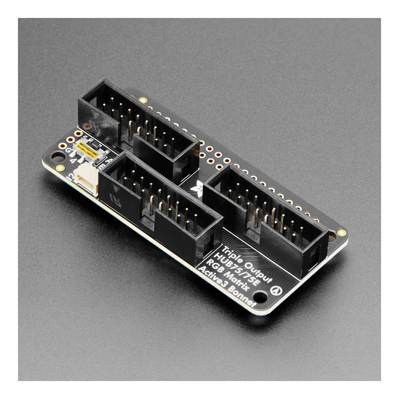 ADAFRUIT BONNET TRIPLE MATRIZ LED HUB75 PARA RASPBERRY PI