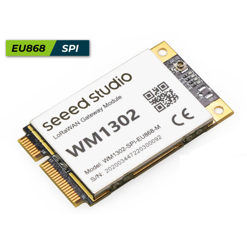 SEEED MODULO GATEWAY LORA WM1302 – 868MHz, MINIPCIE, SPI (SIN SX1262)