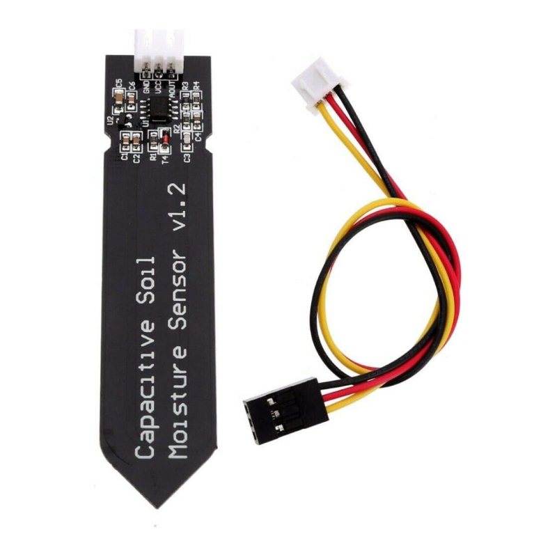 SENSOR CAPACITIVO DE HUMEDAD DE SUELO v1.2 - SONDA ANALÓGICA ANTICORROSIÓN PARA RIEGO Y AGRICULTURA