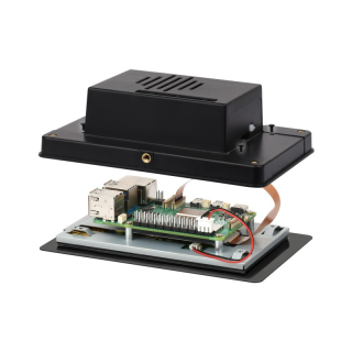 CAJA PROTECTORA PARA RASPBERRY PI 5 Y PANTALLA TÁCTIL 5 PULGADAS