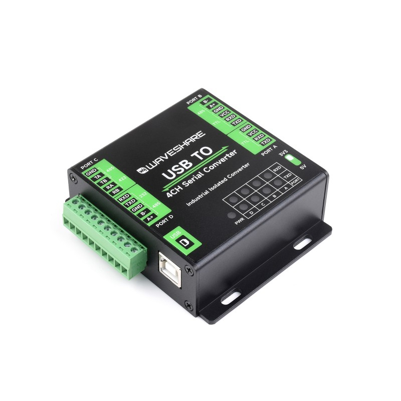 CONVERSOR USB A 4CH RS232/485/422/TTL INDUSTRIAL - FT4232HL