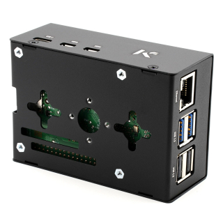 KKSB CAJA DE ALUMINIO PARA RASPBERRY PI 5 Y HAT M.2 NVME
