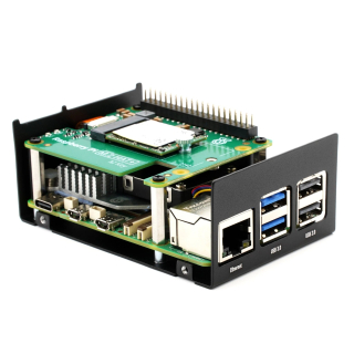 KKSB CAJA DE ALUMINIO PARA RASPBERRY PI 5 Y HAT M.2 NVME