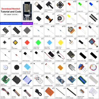 FREENOVE ULTIMATE STARTER KIT PARA ESP32-WROVER CAM