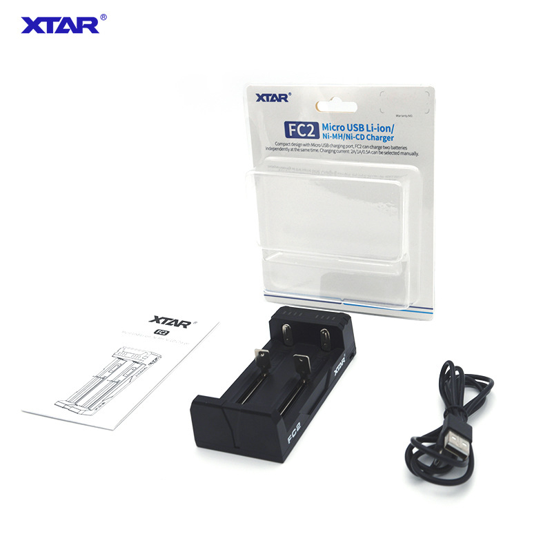 XTAR FC2 CARGADOR INTELIGENTE BATERÍAS 18650/21700/NiMH
