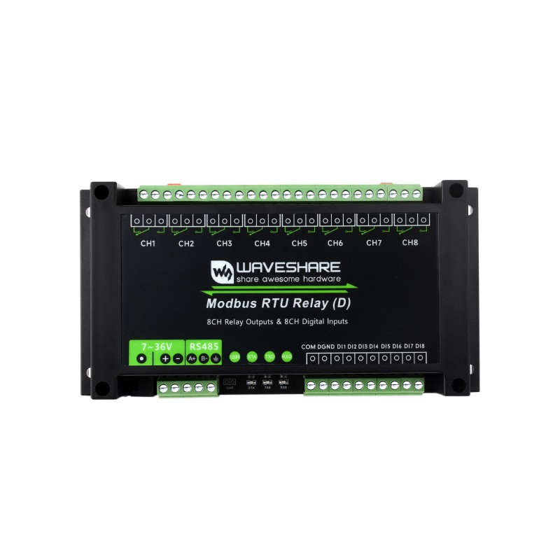 RELE INDUSTRIAL RS485 MODBUS RTU 8-CH - ENTRADAS DIGITALES
