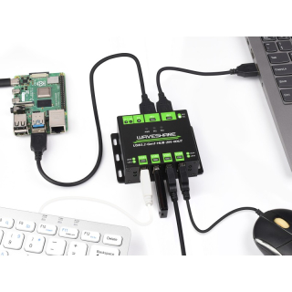 USB HUB 4 PUERTOS USB 3.2 - DUAL HOST CON PROTECCIÓN