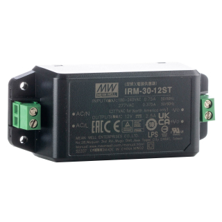 MEAN WELL IRM-30-12ST - FUENTE ALIMENTACION AC/DC 12V 2,5A 30W