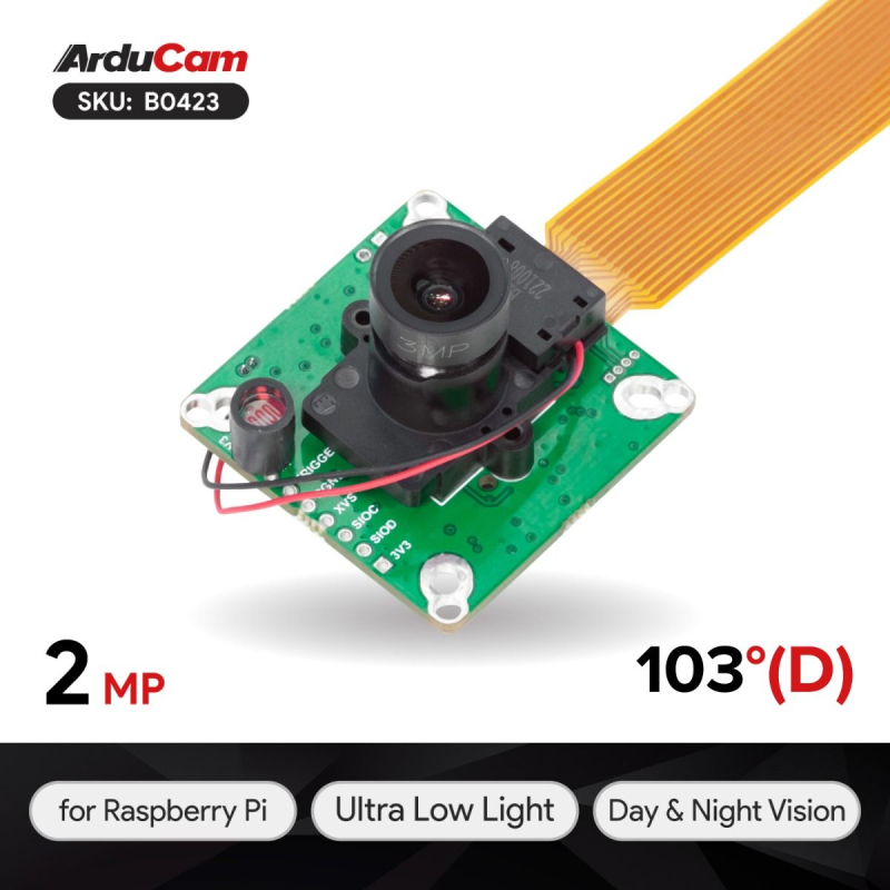 ARDUCAM 2MP IMX462 STARVIS IR-CUT MOTORIZADO RASPBERRY PI