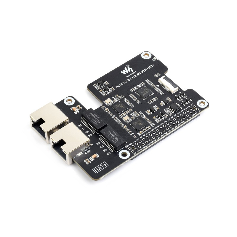 ADAPTADOR ETHERNET 2.5G DUAL PCIe PARA RASPBERRY PI 5