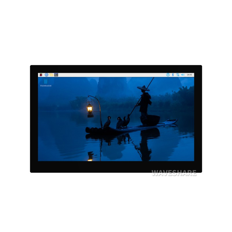 PANTALLA TÁCTIL HDMI 13,3" - 10 PUNTOS, FULL HD, 1920×1080, VIDRIO REFORZADO, INTERFAZ USB-C/HDMI, CUBIERTA METÁLICA