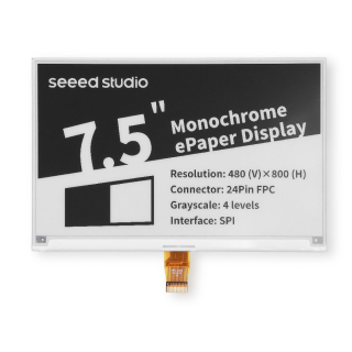 PANTALLA EPAPER 7,5" 800x480 - INTERFAZ SPI