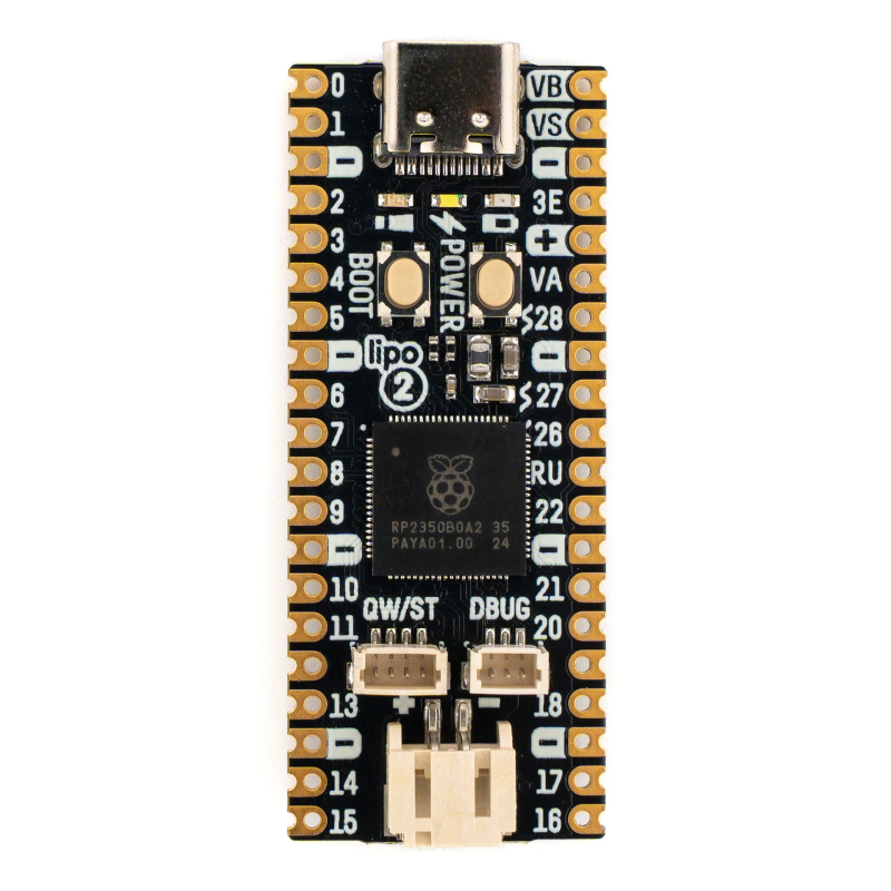 PIMORONI PICO LIPO 2: RP2350 CON BATERÍA, 16 MB FLASH Y 8 MB PSRAM