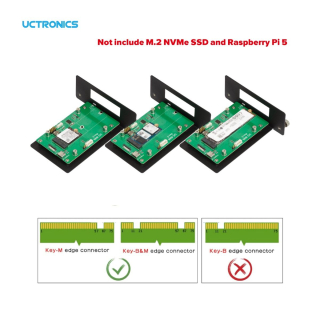 UCTRONICS RASPBERRY PI RACK 1U - 5x RASPBERRY PI 5 + NVMe