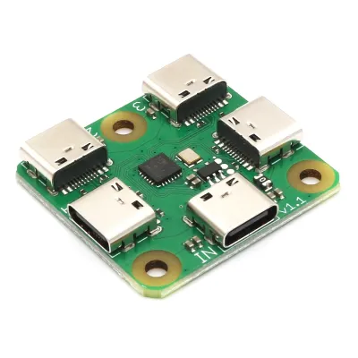 MINI HUB USB-C DE 4 PUERTOS USB 2.0 ULTRACOMPACTO PARA MAKERS