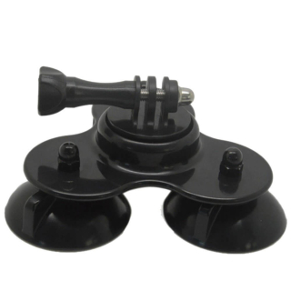 SOPORTE CON 3 VENTOSAS PARA YI CAM, SJ CAM, GO PRO