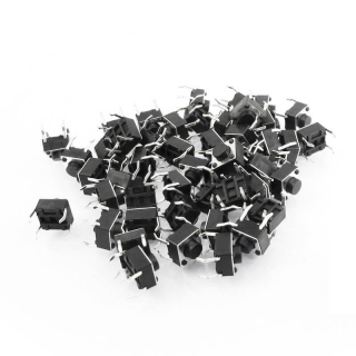 MICRO PULSADOR SWITCH TACTIL 6X6X5MM (PACK x4)