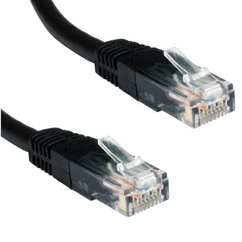 CABLE RED ETHERNET UTP CAT.5E RJ45 1 METRO NEGRO