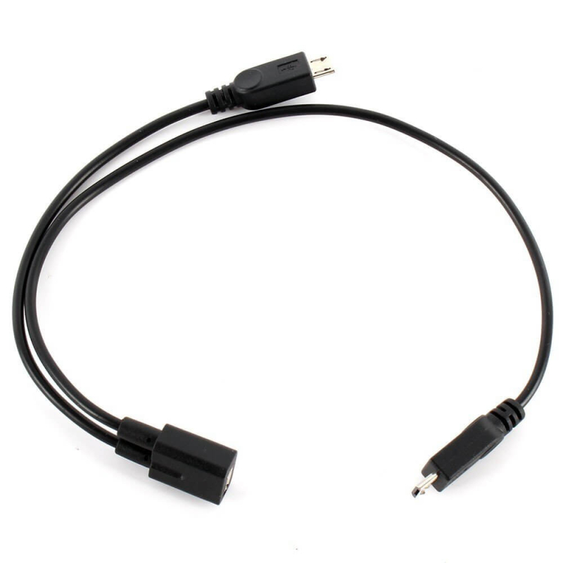 CABLE MICRO USB ALARGADOR DUPLICADOR EN 'Y' 1-A-2