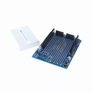 PROTOSHIELD PARA ARDUINO UNO CON BREADBOARD