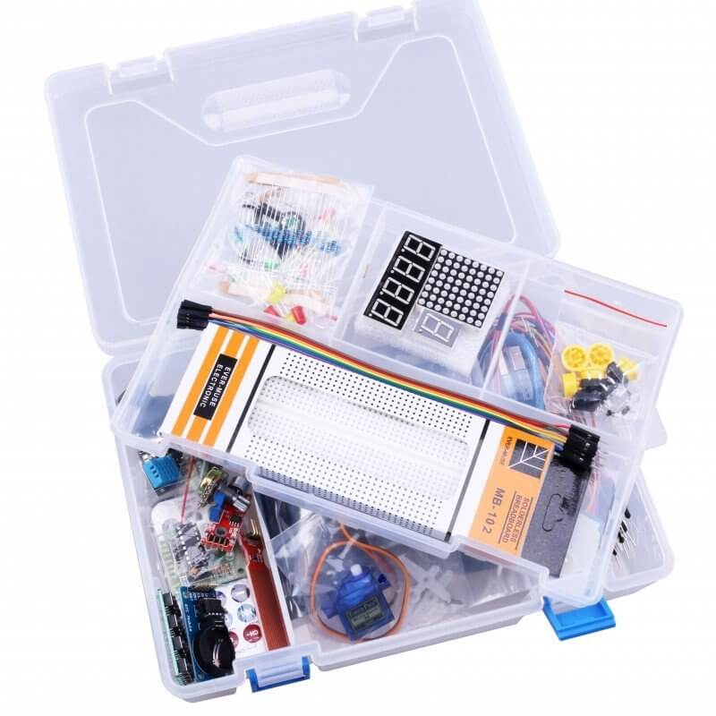 Kit inicio para arduino con uno r componentes