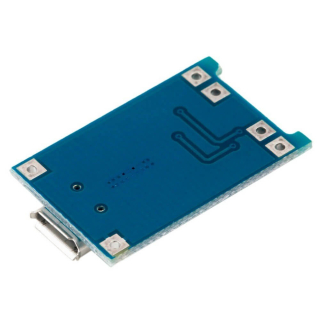 MODULO TP4056 1A CARGADOR BATERÍA LITIO CON PROTECCIÓN MICRO USB