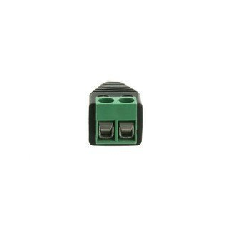 CONECTOR DC JACK MACHO 5,5X2,1mm CON BLOQUE TERMINAL 2 PIN