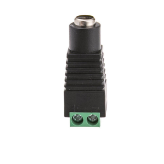 CONECTOR DC JACK HEMBRA 5,5X2,1mm CON BLOQUE TERMINAL 2 PIN