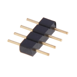 CONECTOR EMPALME TIRA LED 4 PINES MACHO-MACHO