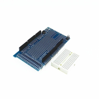 PROTOSHIELD PARA ARDUINO MEGA CON BREADBOARD