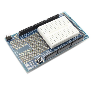 PROTOSHIELD PARA ARDUINO MEGA CON BREADBOARD